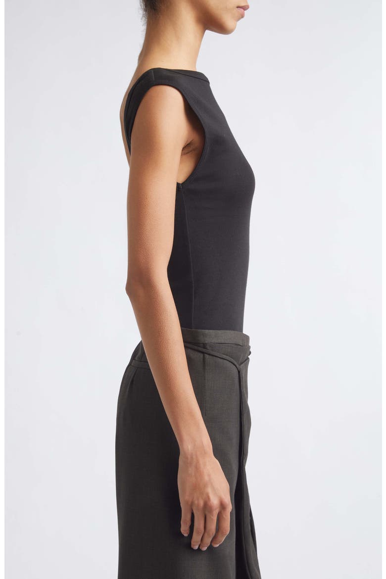 Organic Cotton Ballerina Top, Alternate, color, JET BLACK