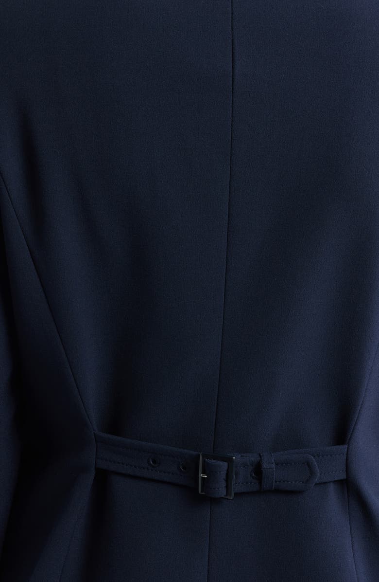 Tahari ASL Collarless Jacket, Alternate, color, New Navy