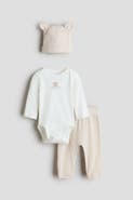 H&M 3-piece Cotton Jersey Set