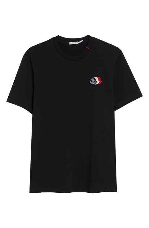 Tricolor Logo Patch Pima Cotton T-Shirt