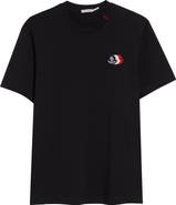 Moncler Tricolor Logo Patch Pima Cotton T-Shirt