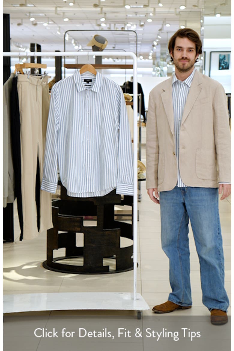 Stripe Classic Fit Button-Up Shirt video