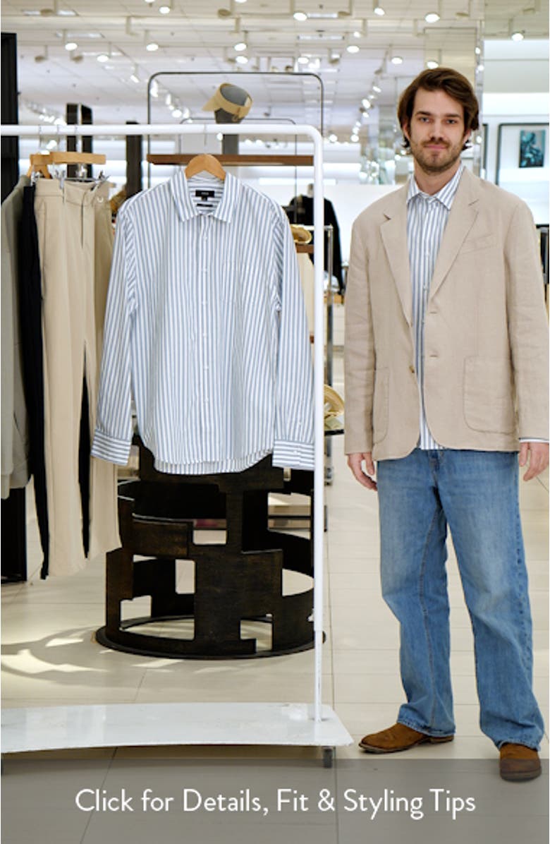 Stripe Classic Fit Button-Up Shirt, sales video thumbnail