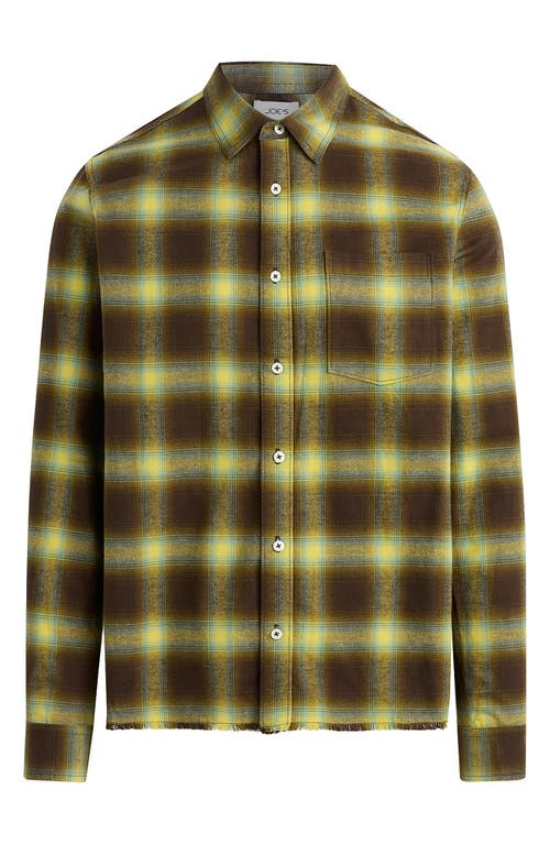 Joe's Keanu Ripped Plaid Button-up Shirt In Multi