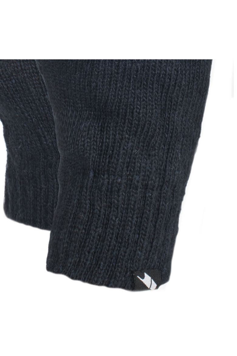 Bargo Knitted Gloves, Alternate, color, Black