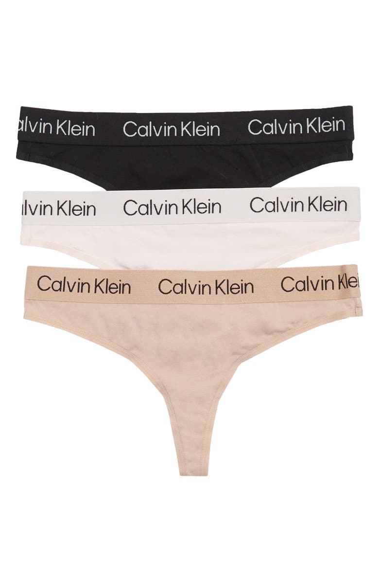 Calvin Klein 3-Pack Thong, Main, color, 
