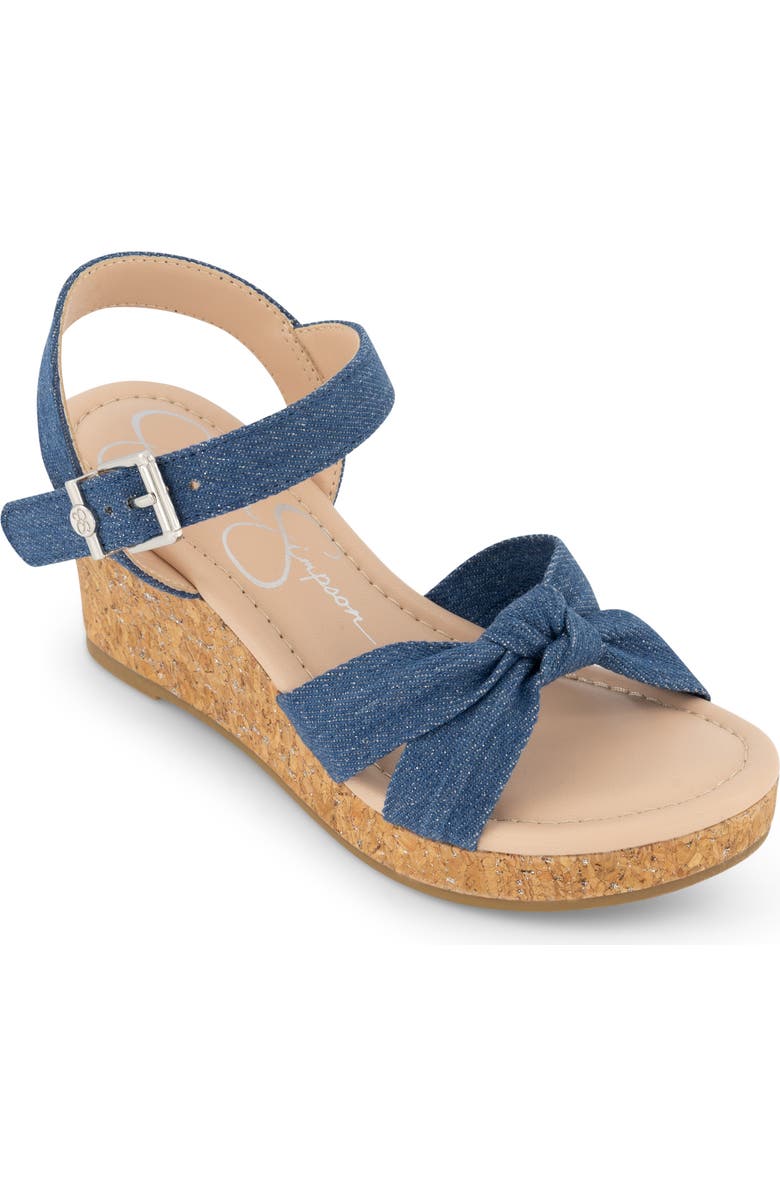 Jessica Simpson Kids' Asha Ankle Strap Wedge Sandal, Main, color,