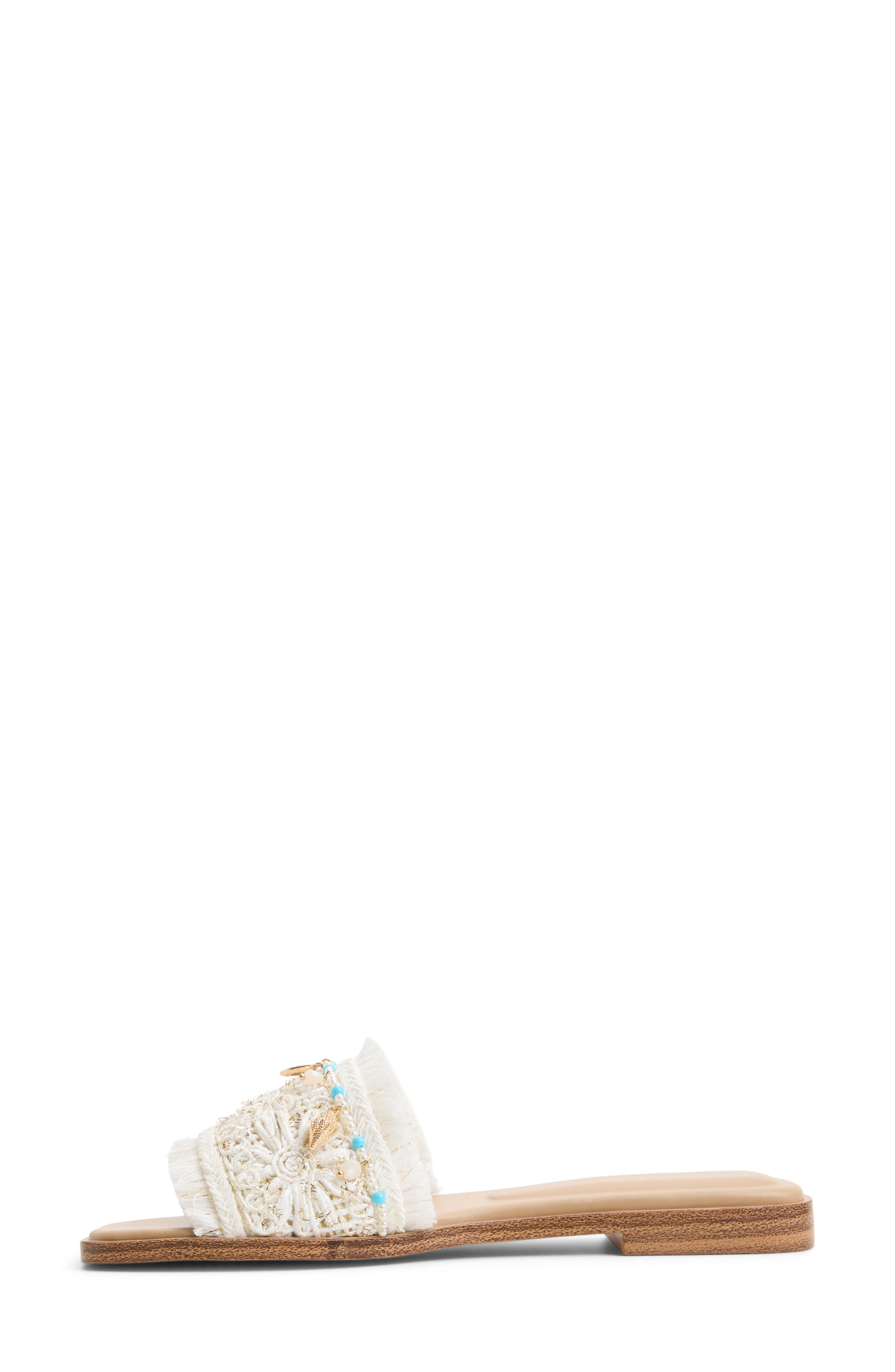 ALDO Aurana Embellished Slide Sandal, Alternate, color, 