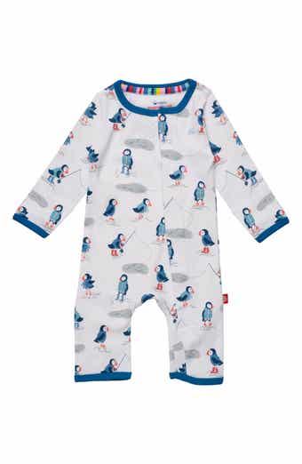 Magnetic Me Stud Puffin Organic Cotton Magnetic Coverall