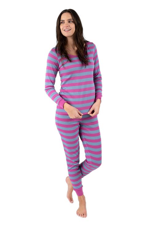 Women
s Cotton Striped Matching Family Pajamas