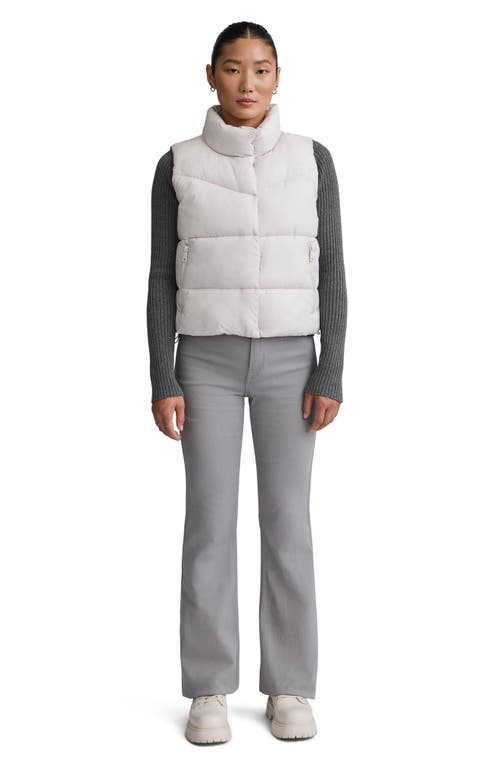 Nvlt Cire Crop Quilted Vest In White