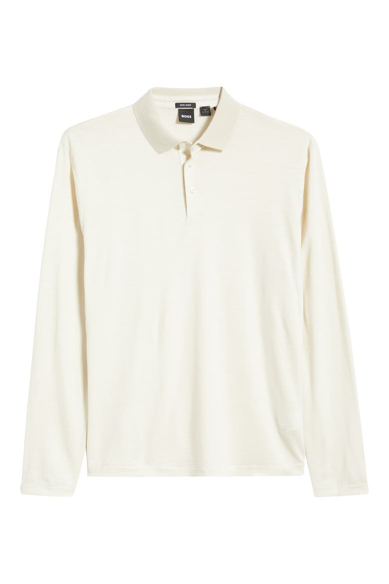 Pado 110 Long Sleeve Wool Polo, Alternate, color, OPEN WHITE