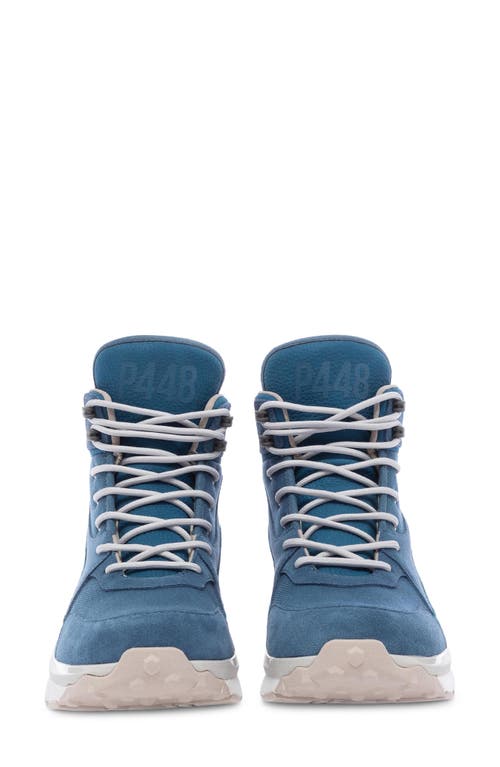 P448 Viking High Top Sneaker In Blue-sand