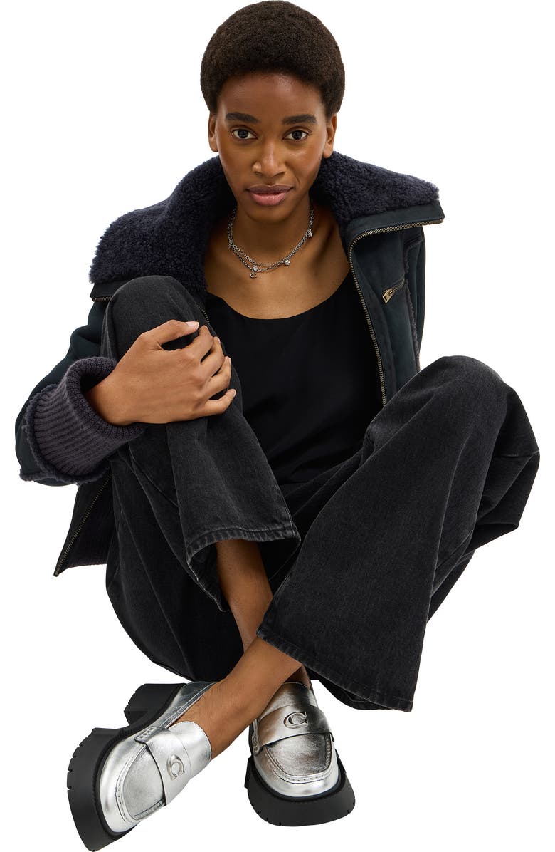 COACH Leah Platform Loafer, Alternate, color,