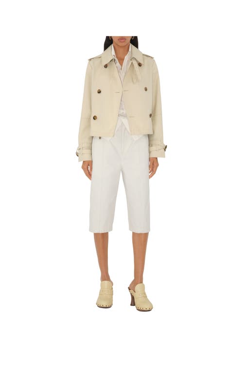 Burberry Leather Potter Clogs In Bake