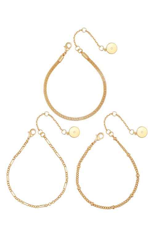 Vince Camuto Set Of 3 Mixed Chain Bracelets