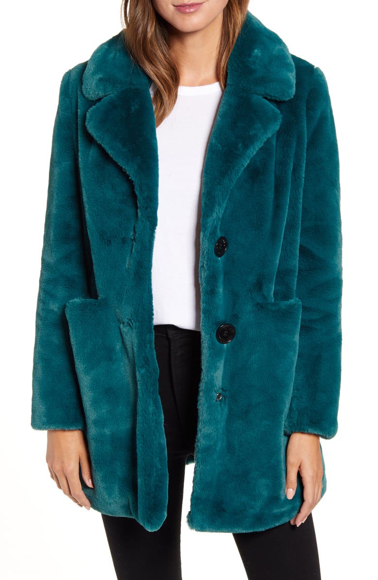 Sam Edelman Faux Fur Jacket, Main, color, 