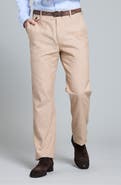Billy Reid Flat Front Linen & Cotton Pants