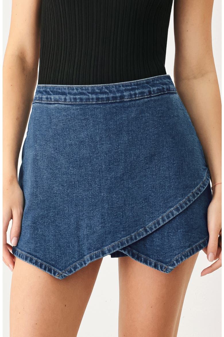 Envelope Skort, Main, color, INDIGO