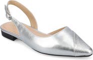 Journee Collection Daphnne Cap Toe Slingback Flat
