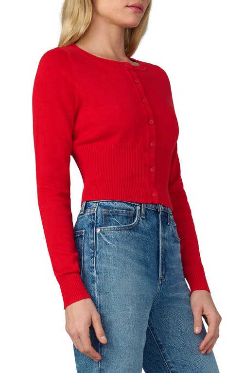 Joe's The Shrunken Cardigan In Red