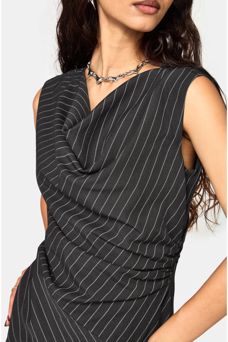 Dorothea Tailored Midi Dress, Alternate, color, Grey