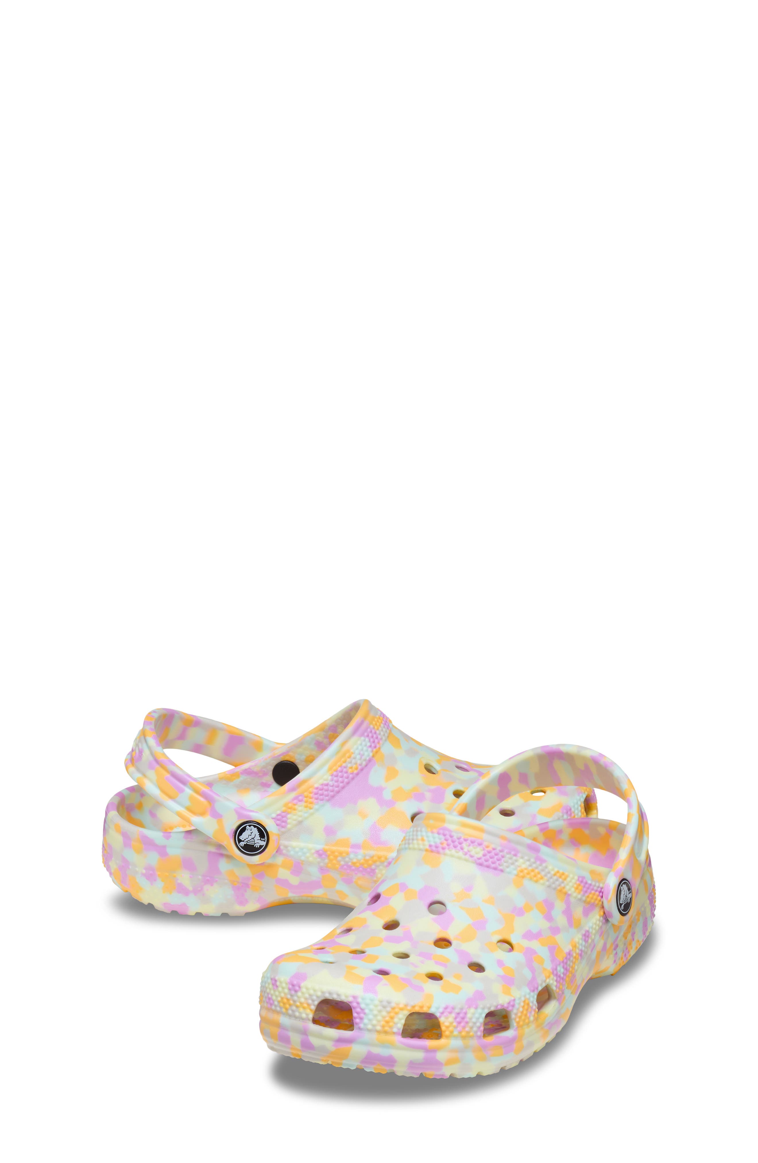 Kids' Classic Glow Confetti Clog, Alternate, color, MULTI GLOW