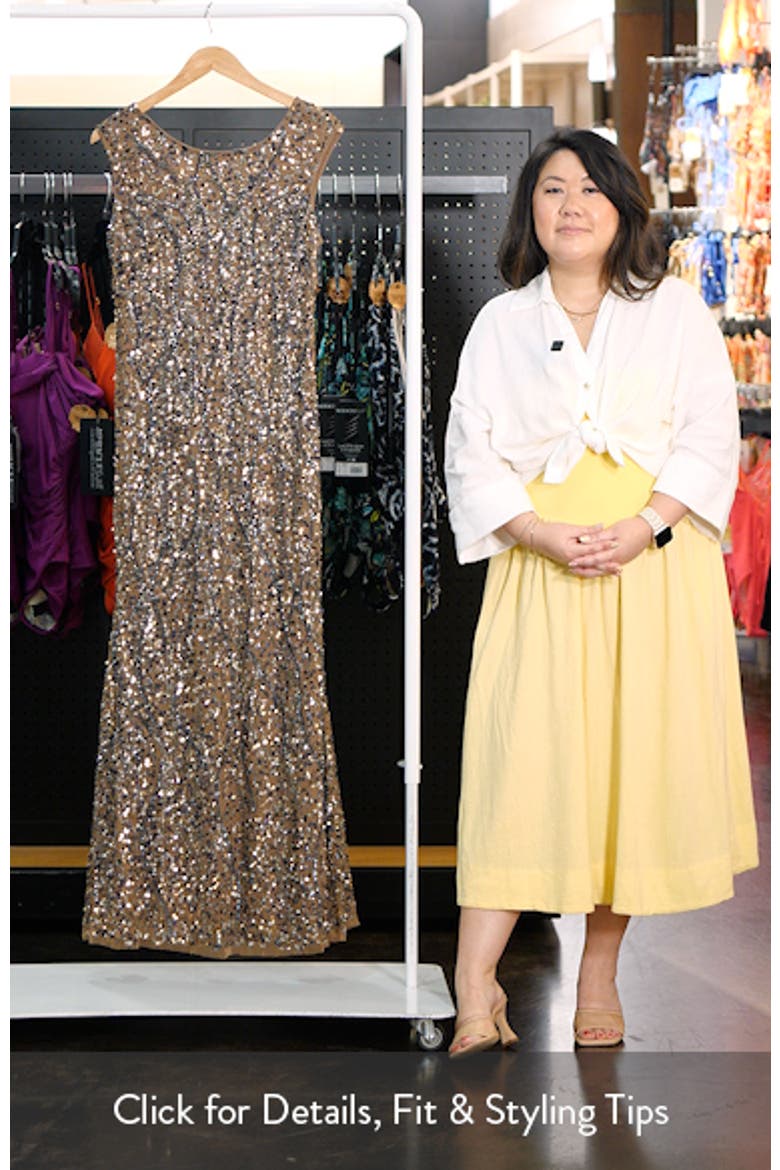 Sequin Sleeveless Gown video
