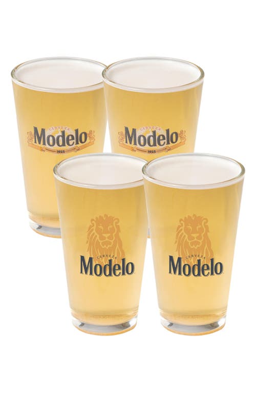 Lord's Rocks Modelo Set Of 4 Pint Glasses In Multi