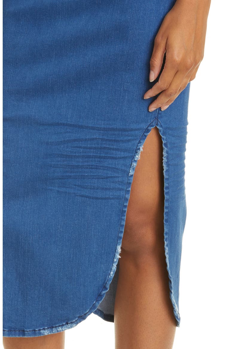 Donegal Unforgettable Skirt, Alternate, color, 1977 MEDIUM DENIM WASH
