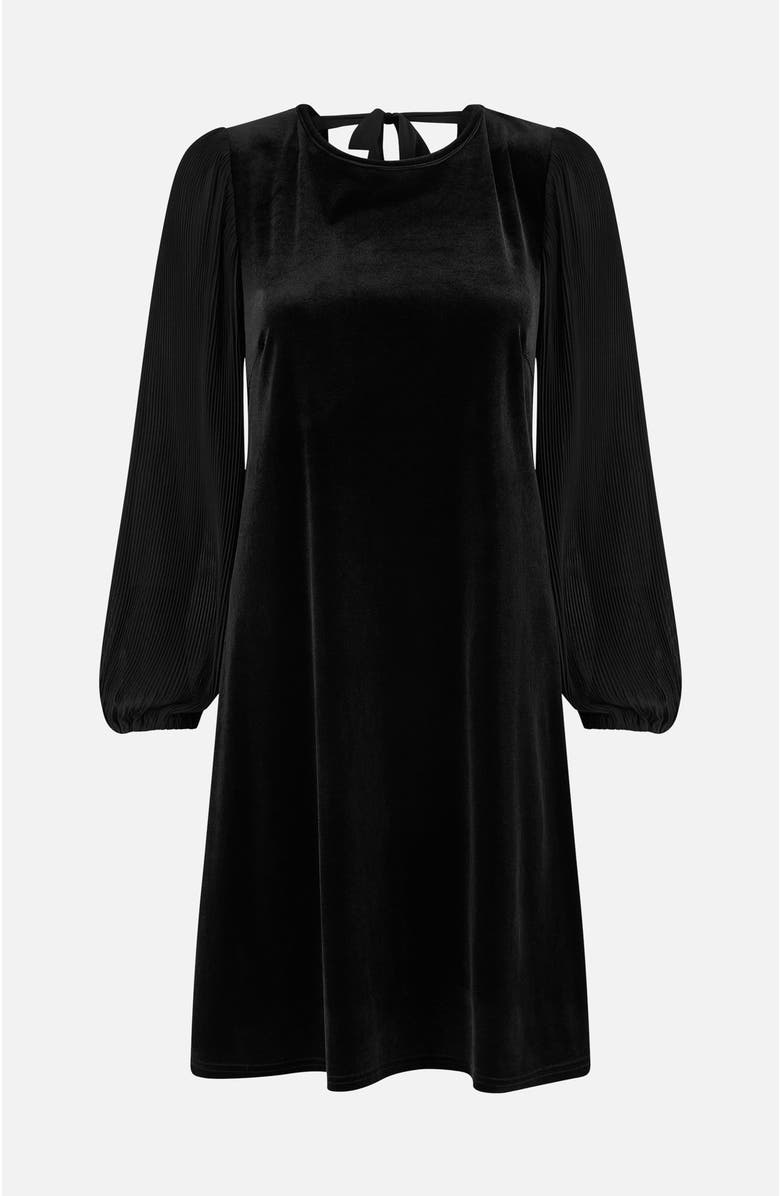 Yumi Velvet Tunic Dress, Alternate, color, Black