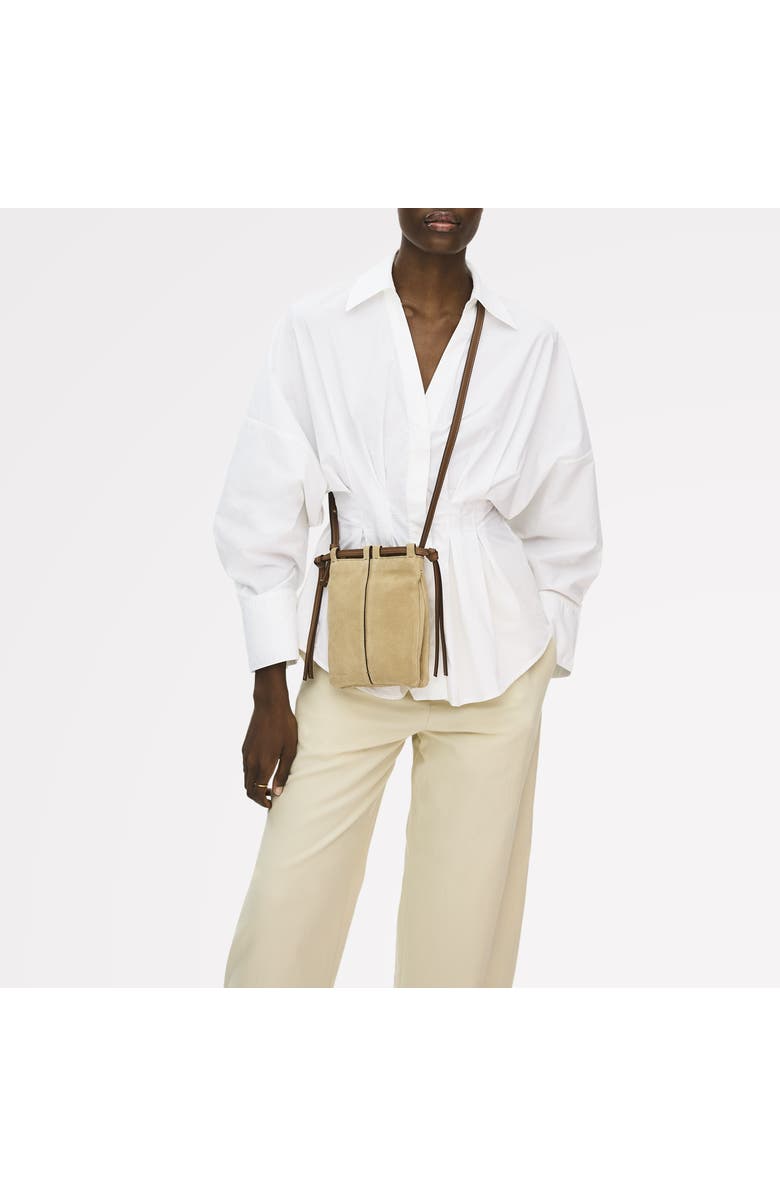 Radley The Connaught - Suede Small Open Top Crossbody Bag, Alternate, color, Sahara