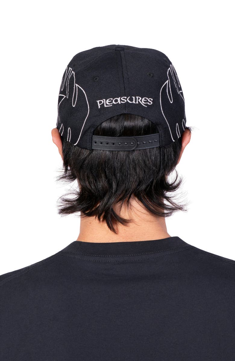 PLEASURES Afterlife Snapback Baseball Cap, Alternate, color, Black