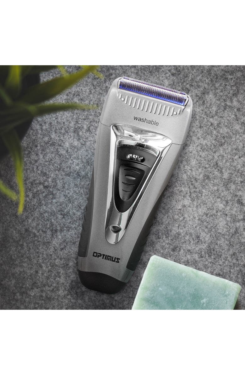 Optimus Curve Rechargeable Triple Wet Dry Men's Shaver, Alternate, color, Grey