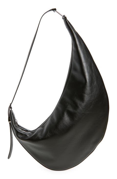 Small Dot Leather Hobo Bag