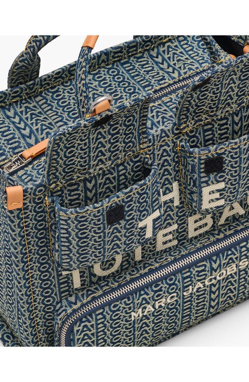 Marc Jacobs The Cargo Monogram Denim Medium Tote Bag
