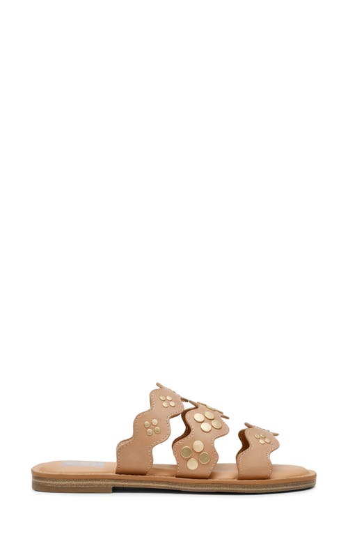 Dolce Vita Dv By  Jatty Scallop Slide Sandal In Natural