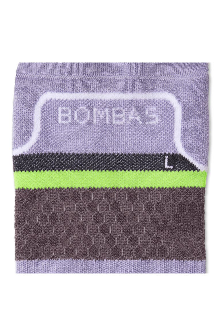 Stripe Running Ankle Socks, Alternate, color, LIGHT PURPLE