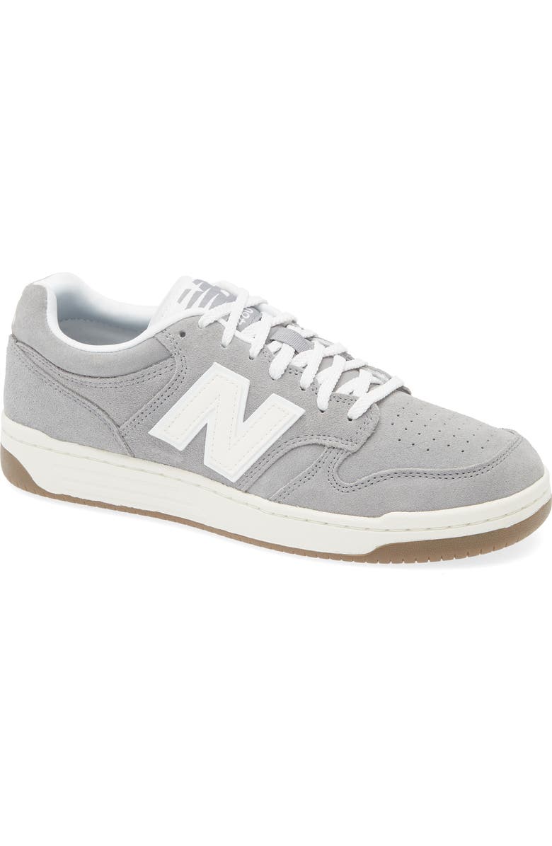 New Balance 480 Basketball Sneaker, Main, color, Slate Grey/ Sea Salt