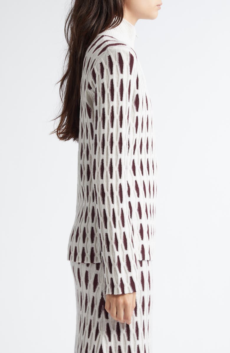 ZANKOV Stefan Quarter Zip Wool Sweater, Alternate, color,