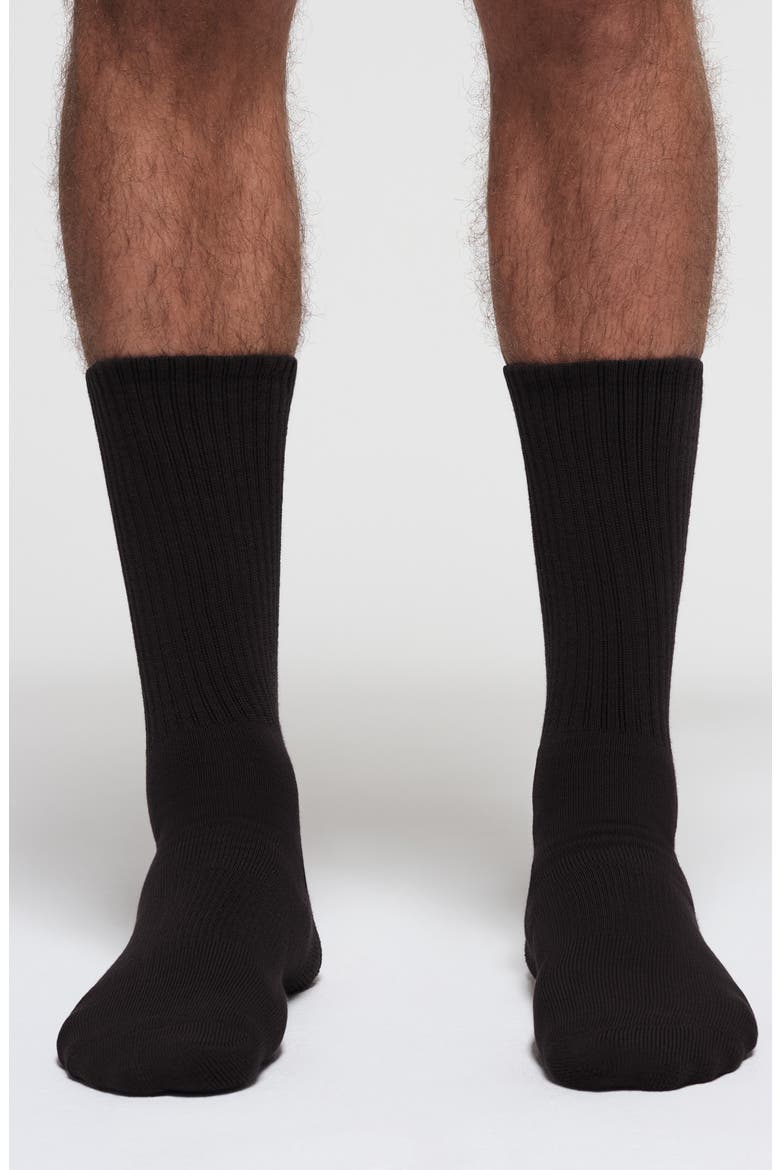 3-Pack Tube Crew Socks, Alternate, color, ONYX