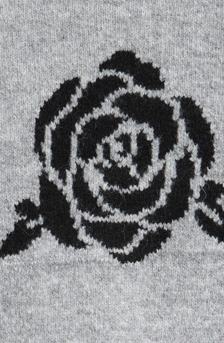 Freshman Kids' Flower Short Sleeve Sweater, Alternate, color, Grey