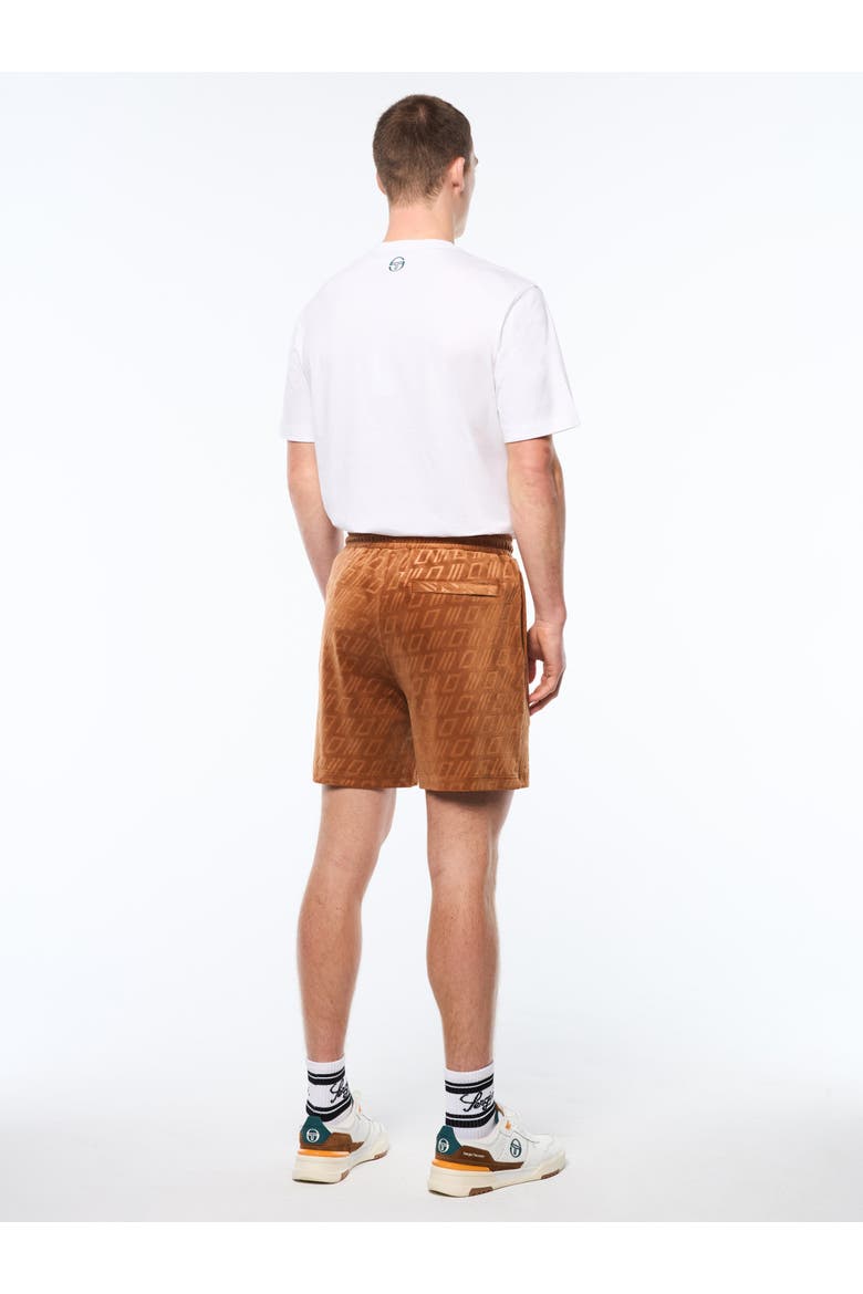 Bandiera Debossed Velour Short, Alternate, color, SUGAR ALMOND