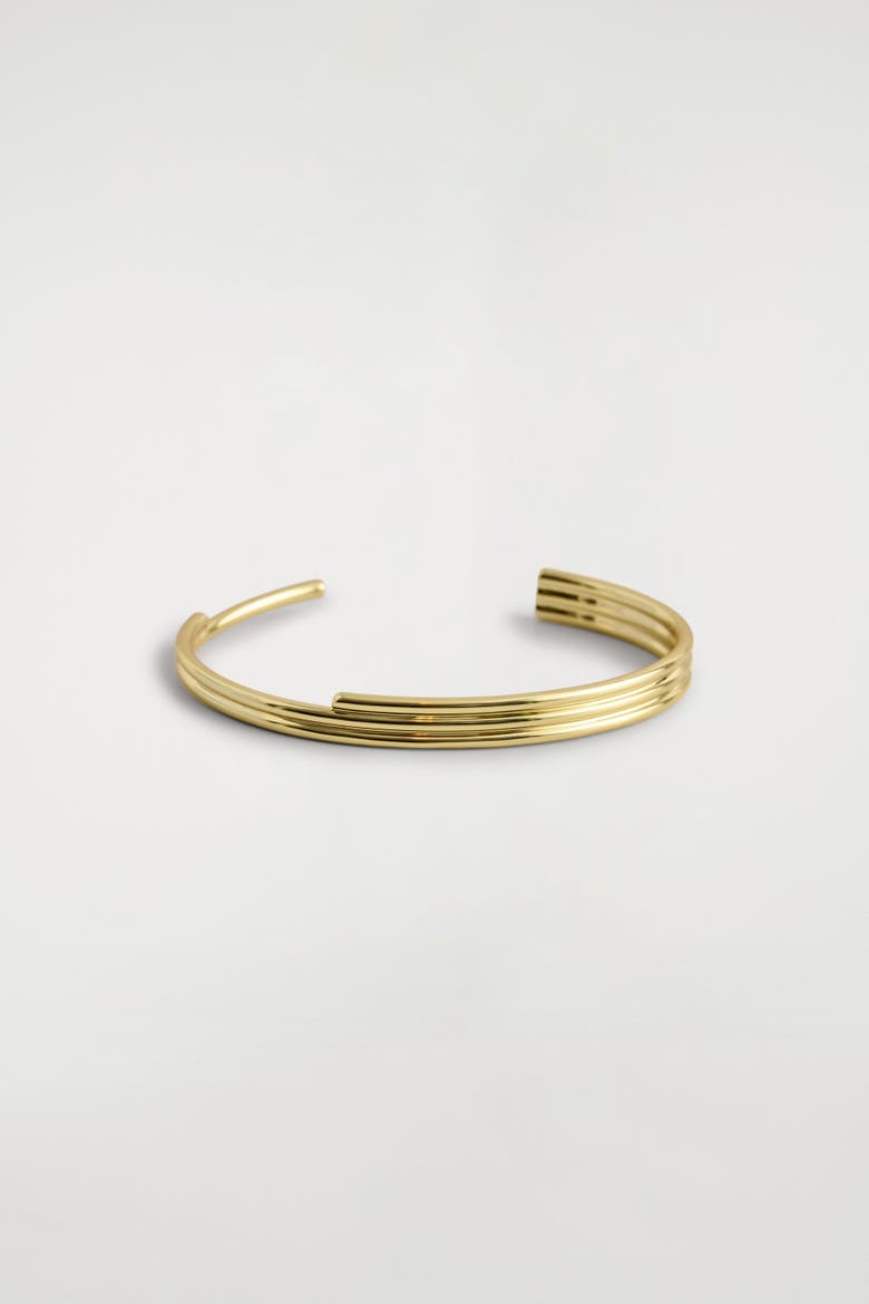 Stacked Cuff, Main, color, GOLD