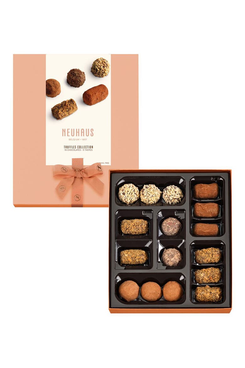 16-Piece Chocolate Truffle Gift Box, Main, color, PEACH