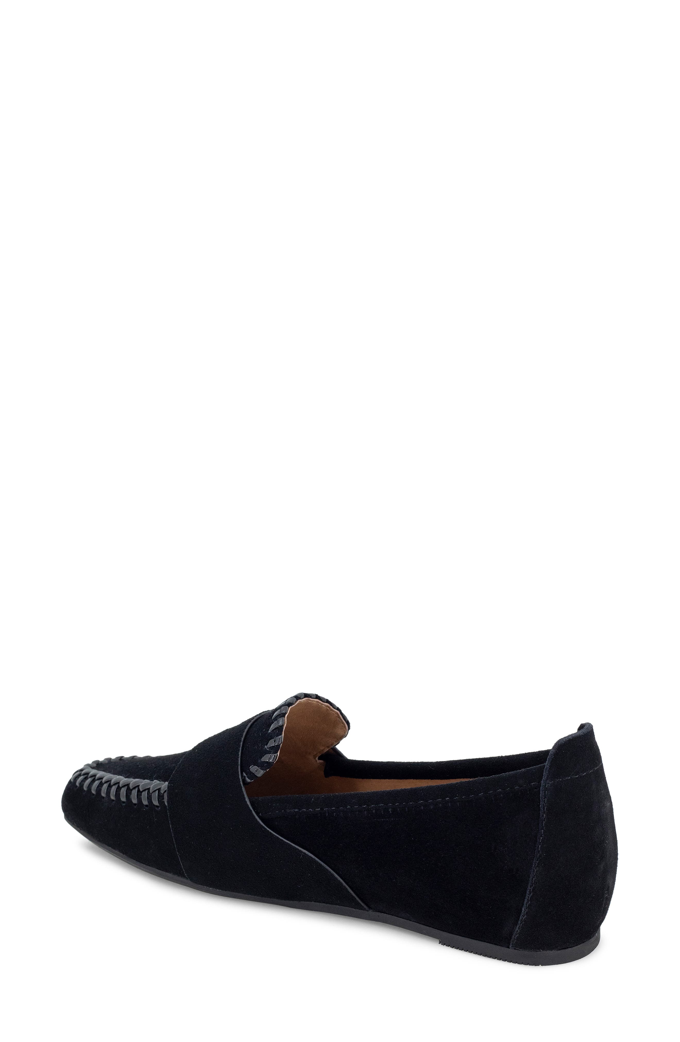 Gentle Souls Sandra Loafer, Alternate, color, Black Suede