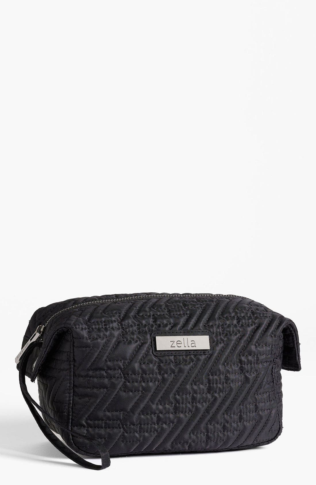 Quilted Frame Clutch, Main, color, BLACK