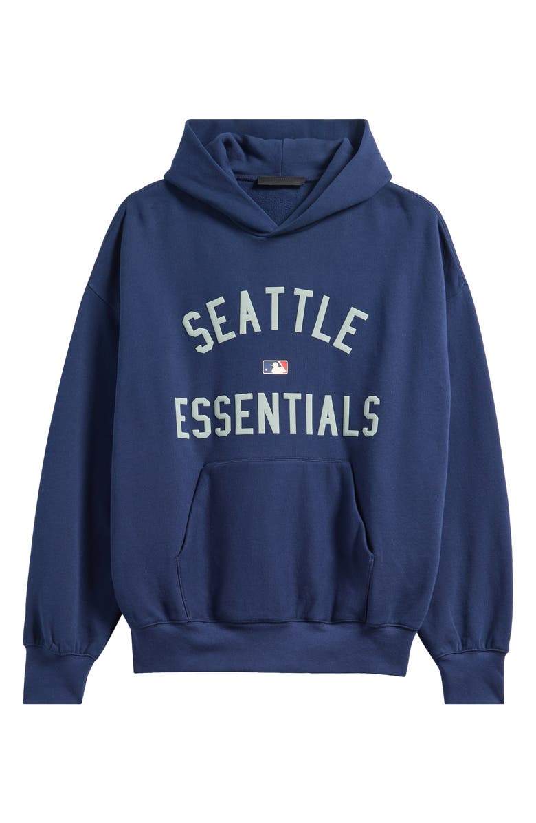 Fear of God Essentials MLB Mariners Sport Fit Cotton Graphic Hoodie, Alternate, color,
