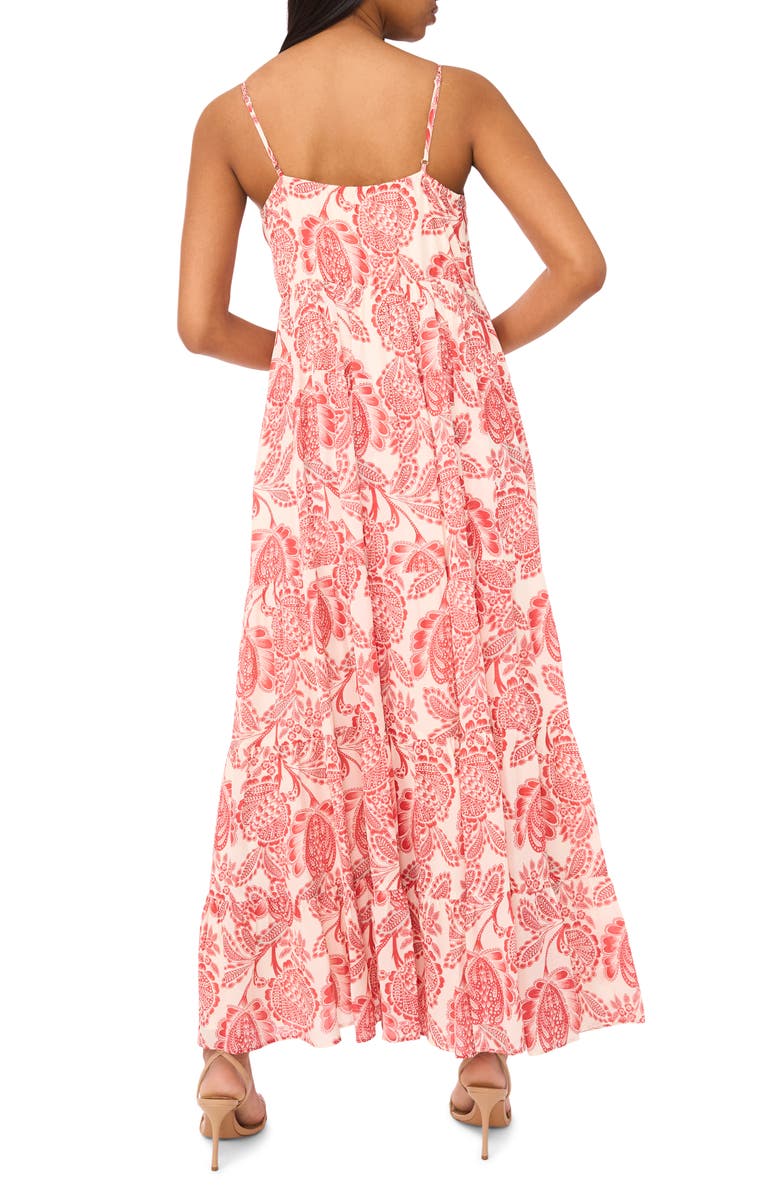 Parker Adia Tiered Maxi Sundress, Alternate, color, Baked Apple