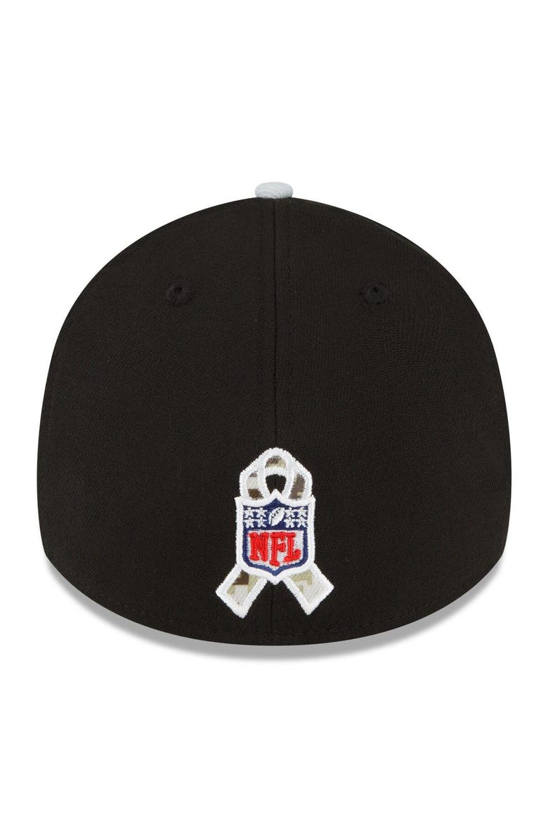 New Era Men's New Era Black Las Vegas Raiders 2022 Salute To Service 39THIRTY Flex Hat, Alternate, color, 